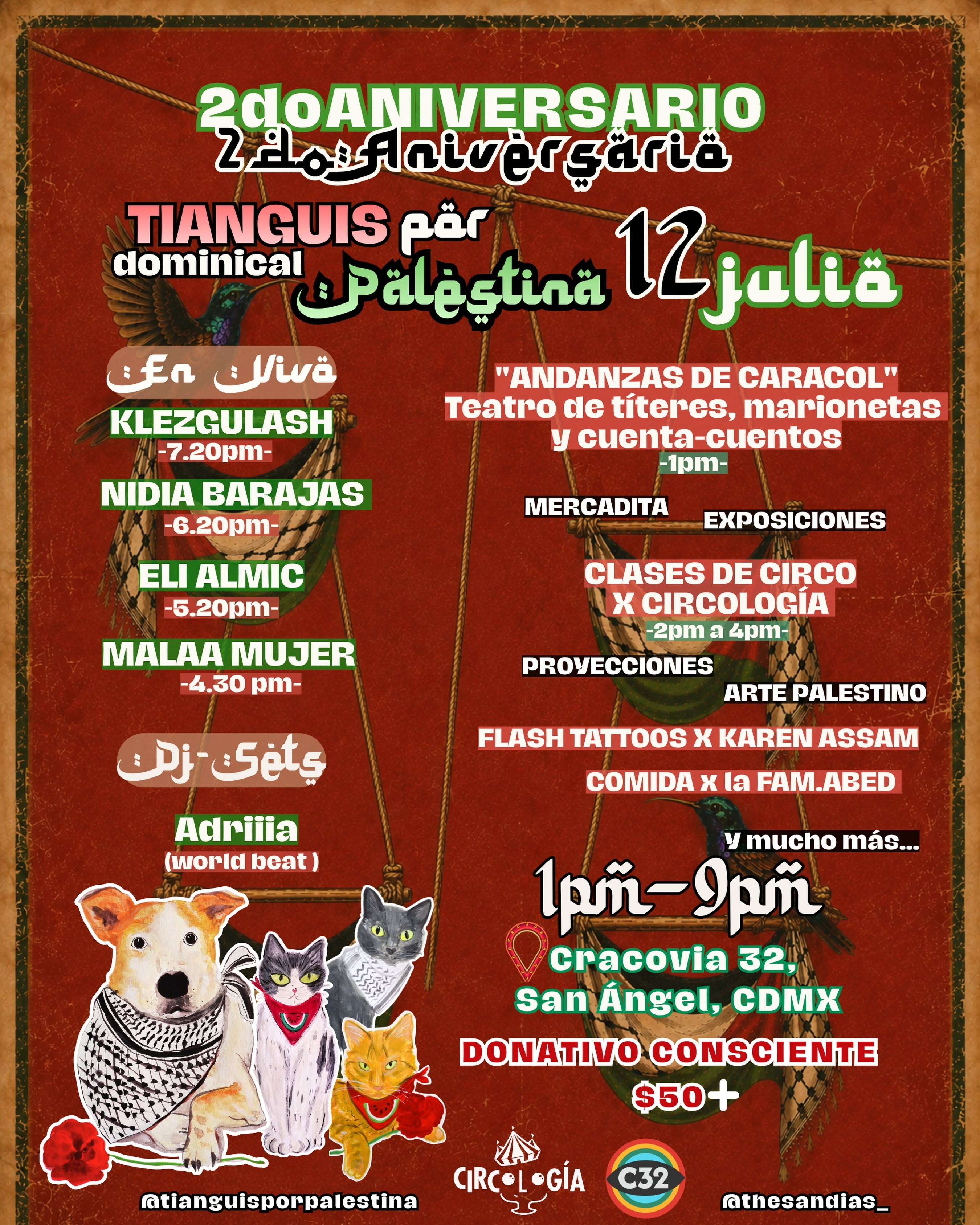 Aniversario Tianguis Por Palestina foto 2