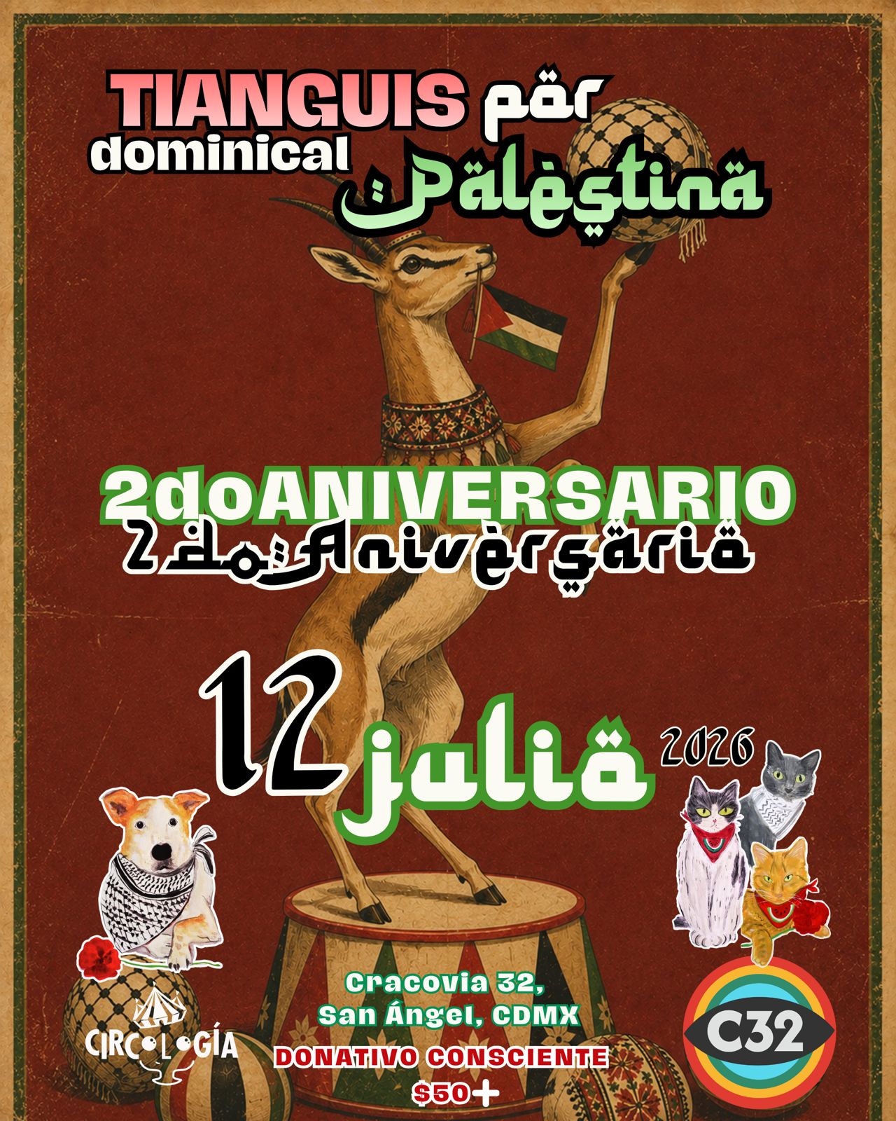 Aniversario Tianguis Por Palestina